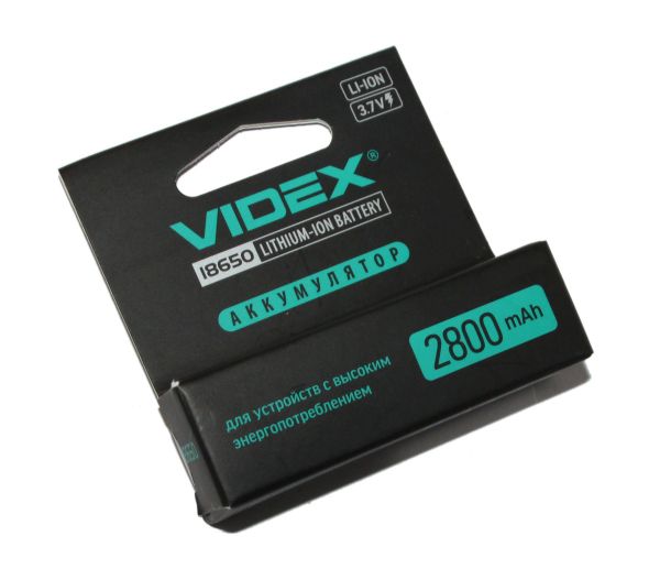  18650, 2800 mAh, Videx, 1 , Li-ion,  ,  -  1