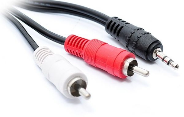  Audio DC3.5>2RCA mini-jack(M) > 2  (M) 3  -  1