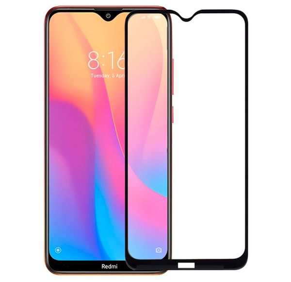    Xiaomi Redmi 8a, Glass Pro+ 5D Glass Full Glue, Black -  1