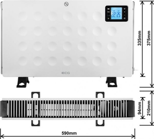  ECG TK 2080 DR White -  5