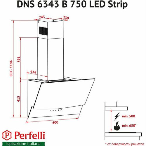  PERFELLI DNS 6363 B 750 BL LED Strip -  6