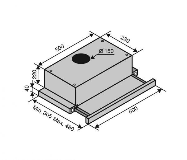  Ventolux GARDA 60 BK/BG (1100) SMD LED -  7