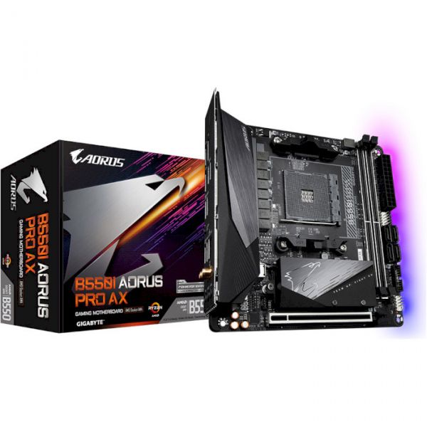   Gigabyte B550I AORUS Pro AX (s-AM4, B550) -  1