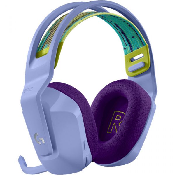  Logitech G733 Lightspeed Wireless RGB Gaming Headset Lilac (981-000890) (L981-000890) -  2