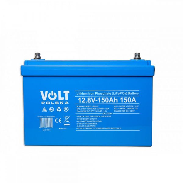     VOLT POLSKA LiFePO4 12V 150 Ah (150A) + BMS BLUETOOTH 6AKLB15012 -  1