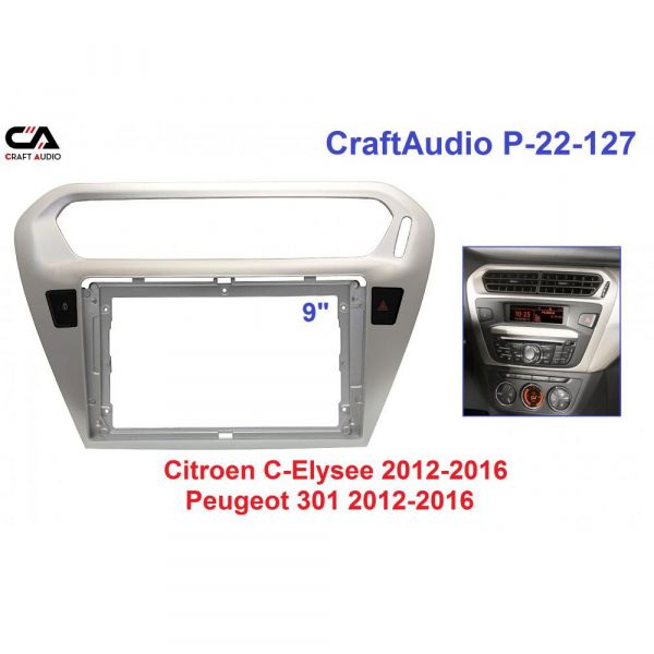   CraftAudio CI-22-127 Peugeot 301 2012-2016/ Citroen C-Elysse 2012-2016 9" -  1