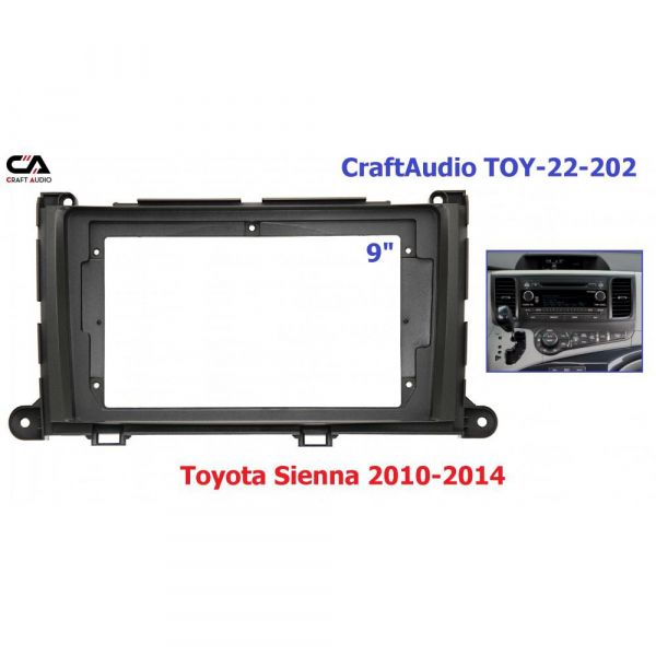   CraftAudio TOY-22-202 Toyota Sienna 2010-2014 9" -  1