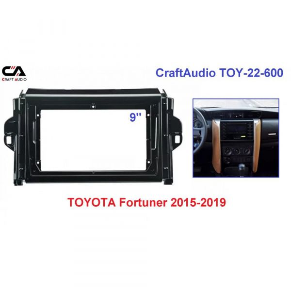   CraftAudio TOY-22-600 TOYOTA Fortuner 2015-2019 9" -  1