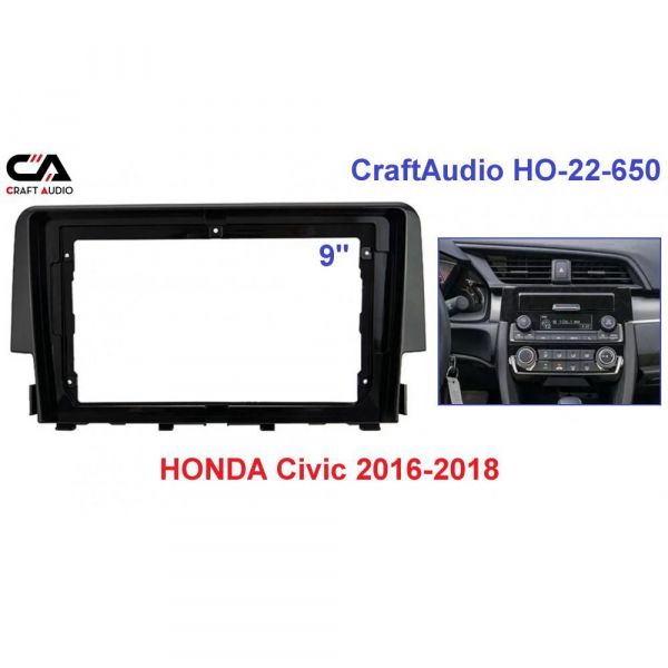   CraftAudio HO-22-650 HONDA Civic 2016-2019 9" -  1