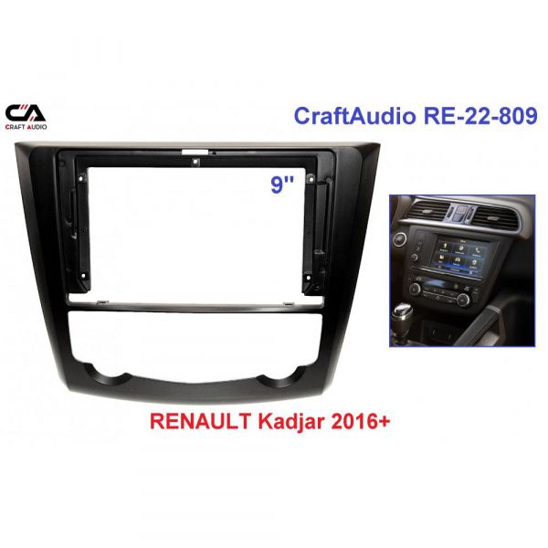   CraftAudio RE-22-809 RENAULT Kadjar 2016+ 9" -  1