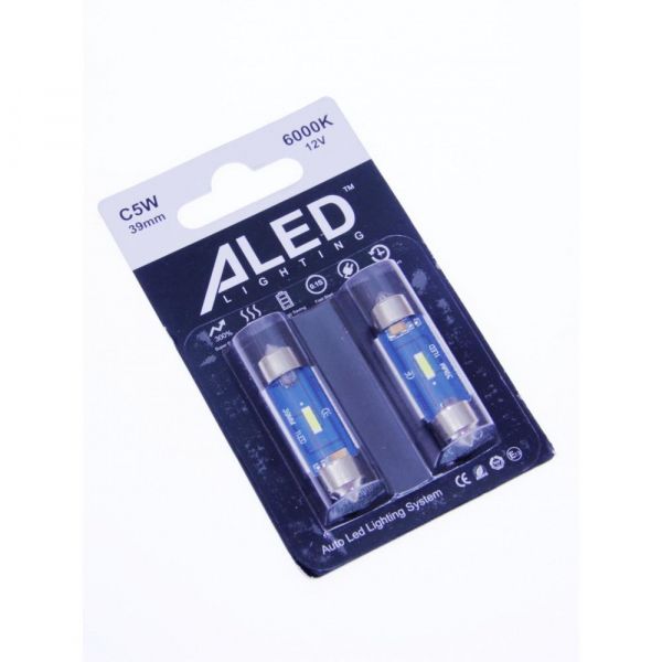  LED ALed C5W 39 Canbus Festoon white (2) -  1