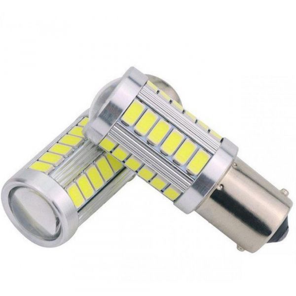  LED IDIAL 475 P21W 33 SMD High Power BA15S 450 lm 6000K 12V. (2 ) -  1