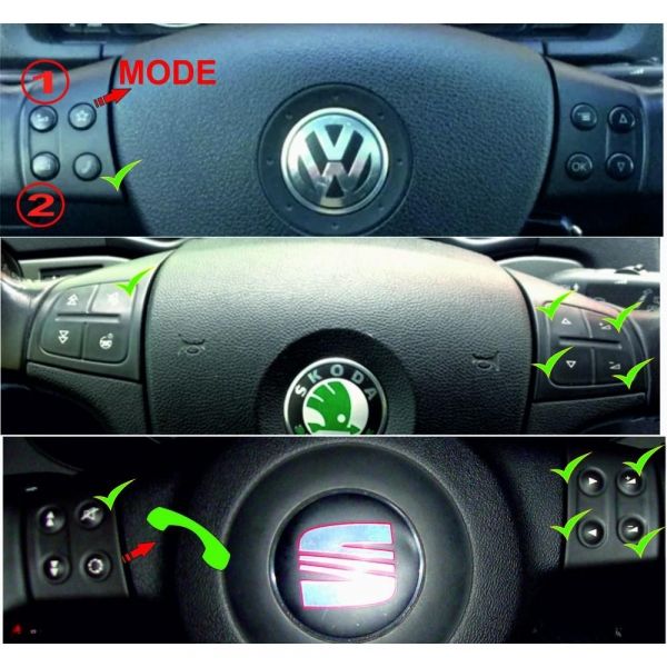      VW/SEAT/SKODA CAN 8Key Timer -  1