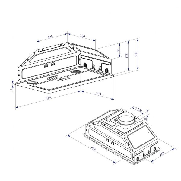  Minola HBI 52621 BL GLASS 700 LED -  9