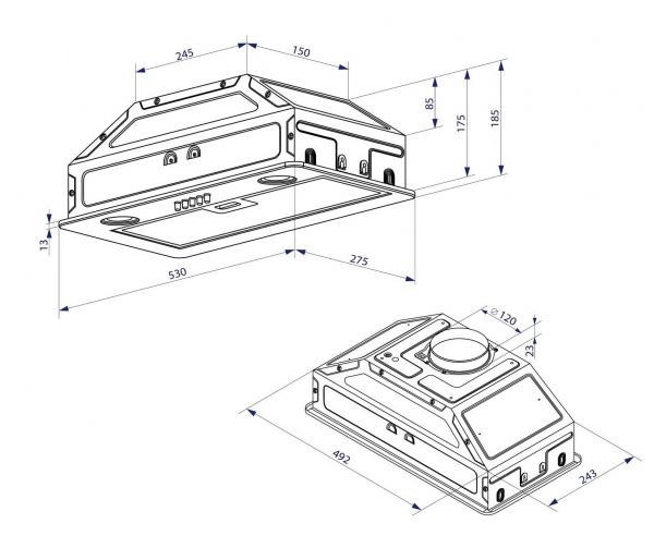  Minola HBI 5262 WH GLASS 700 LED -  9