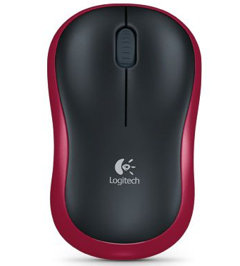  LOGITECH Wireless Mouse M185 RED,EER2 -  2