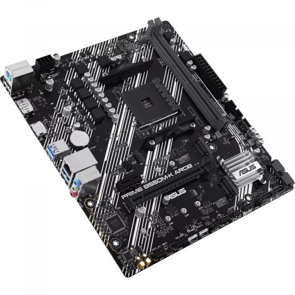 ASUS c  PRIME B550M-K ARGB sAM4 B550 4xDDR4 M.2 HDMI DVI D-Sub mATX ARGB 90MB1GC0-M0EAY0 -  4