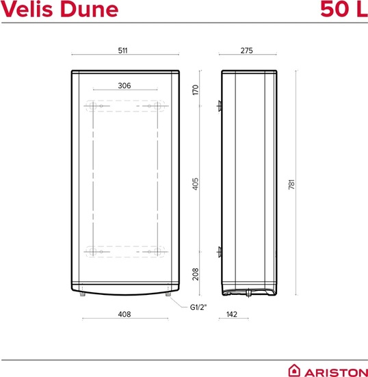  Ariston VELIS DUNE 50 EU (4018003) -  5