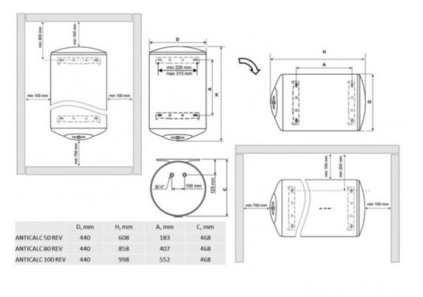  TESY Anticalc Reversible GCR 504416D B14 TBRC (305189) -  3