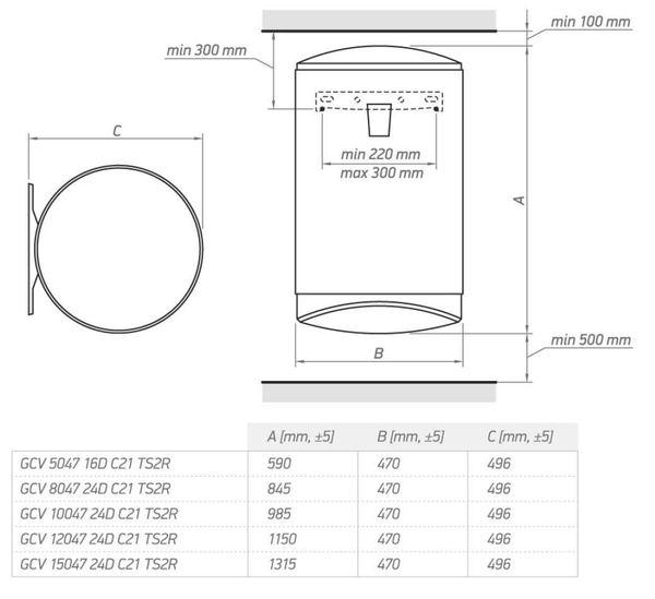  Tesy GCV 504716D C21 TS2RC -  5