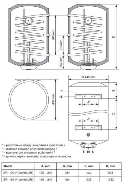  Thermex ER 100 V Combi R -  4