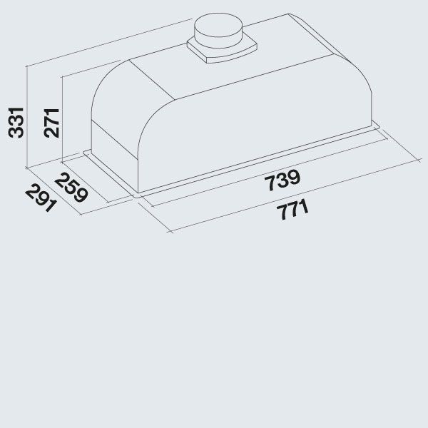  Falmec GRUPPO INCASSO PLUS 70  800 (CGIW70.E26P2#EUB490F) -  5