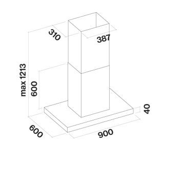  - Falmec LUMEN Isola 90 (800) (CLUI90.E10P2#NEUI490F) -  2