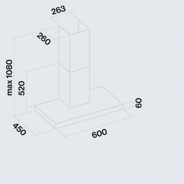  Falmec MERCURIO BLACK 60 Black 600 (CMUN60.E10P2#ZZZN460F) -  2