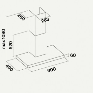  - Falmec Plane 90 Black (CPCN90.E2P2#ZZZN491F) -  3