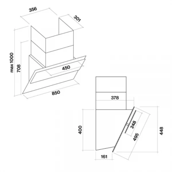   Falmec VERSO NRS 85 White (CVXN85.E1P2#ZZZF490F) -  2