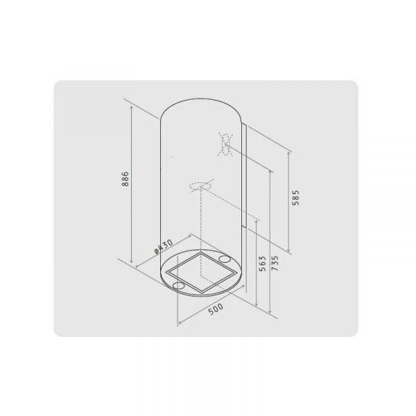  Elica TUBE PRO WH/A/43 -  3