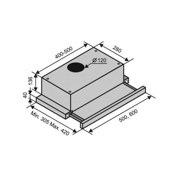  Ventolux GARDA 60 INOX (450) -  6