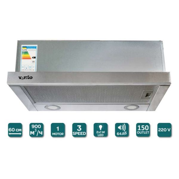  Ventolux GARDA 60 INOX (900) LED -  8