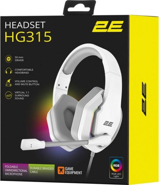  2E GAMING HG315 RGB USB 7.1 White (2E-HG315WT-7.1) -  9