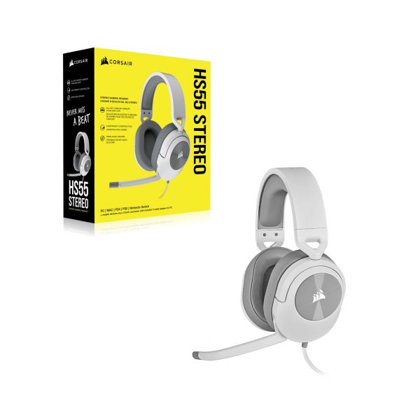  Corsair HS55 Stereo Headset White (CA-9011261-EU) -  6