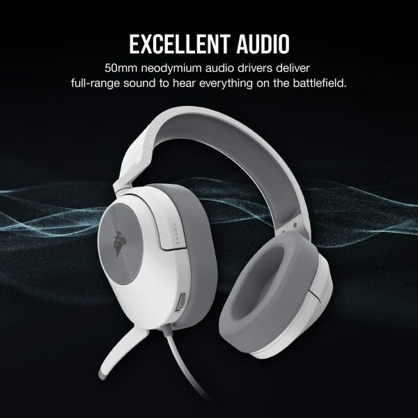  Corsair HS55 Stereo Headset White (CA-9011261-EU) -  10