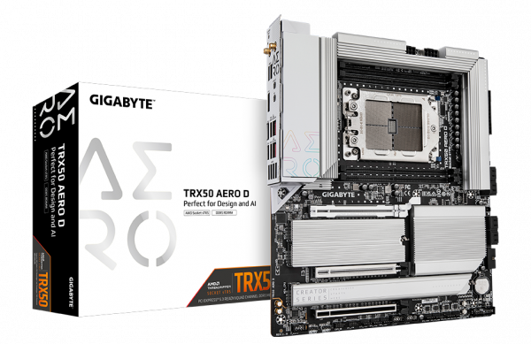 Gigabyte   TRX50 AERO D sTR5 TRX50 4xDDR5 M.2 Wi-Fi BT DP EATX TRX50_AERO_D -  1