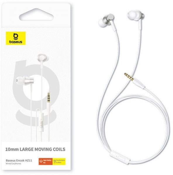  Baseus Encok HZ11 Wired Earphones Moon White (A00164200213-Z1) -  5