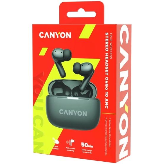  Canyon OnGo TWS-10 ANC ENC Black (CNS-TWS10BK) -  8