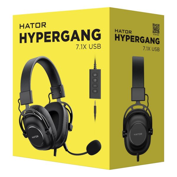  Hator Hypergang 7.1X USB Black (HTA-844) -  5