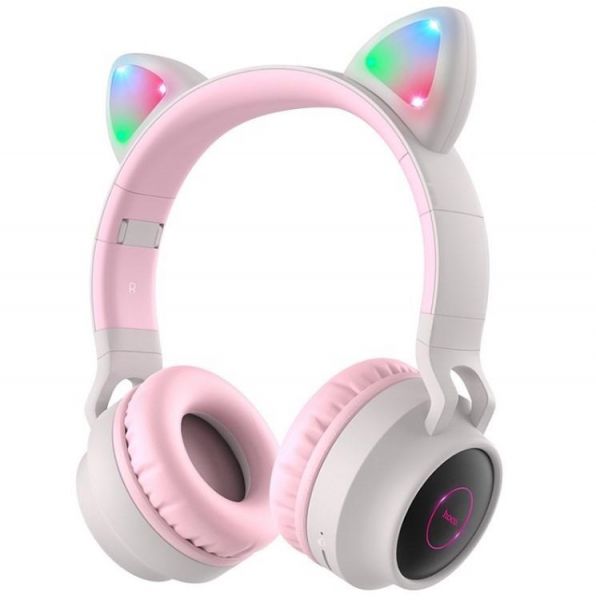  Hoco W27 Cat Ear Grey/Pink (W27GP) -  1