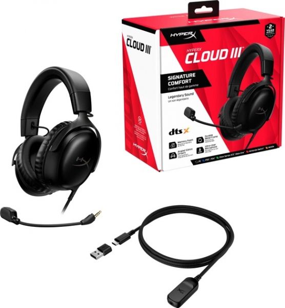  HyperX Cloud III Black (727A8AA) -  7