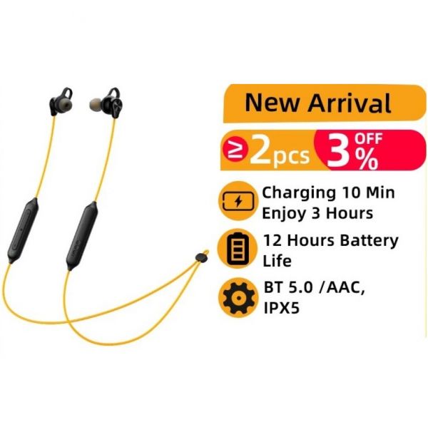  iQOO Wireless Sport Black-Yellow -  2