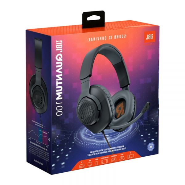  JBL Quantum 100, Black, 3.5 , ,  40 ,  "QuantumSOUND Signature", 1.2  (JBLQUANTUM100BLK) -  12