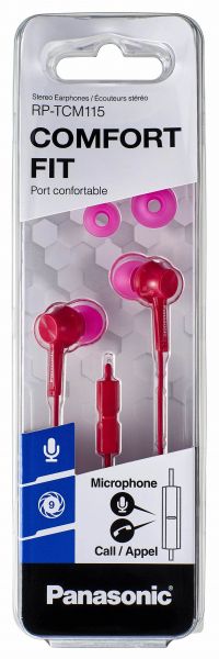  Panasonic RP-TCM115G-P Pink, Mini jack (3.5 ), ,  1,1  -  5