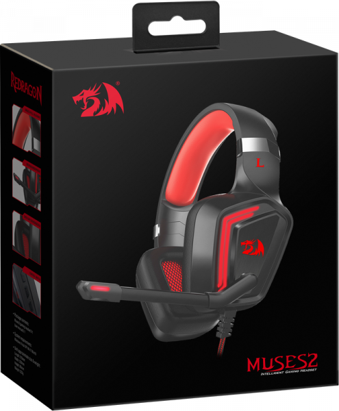  Redragon Muses 2 Black-Red (77909) -  12