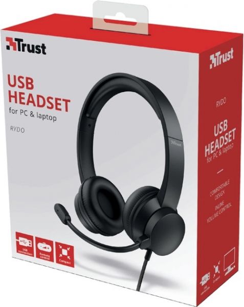  Trust Rydo On-Ear USB Headset Black (24133) -  7