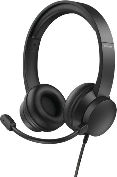  Trust Rydo On-Ear USB Headset Black (24133) -  1