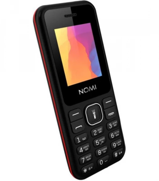   Nomi i1880 Red+Black, 2 Sim, 1.77" (128x160) TN, microSD, BT, MP3, Li-Ion 600mAh -  2