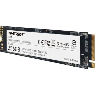 SSD  Patriot P300 256Gb M.2 NVMe 2280 PCIe 3.0 3D TLC (P300P256GM28) -  3